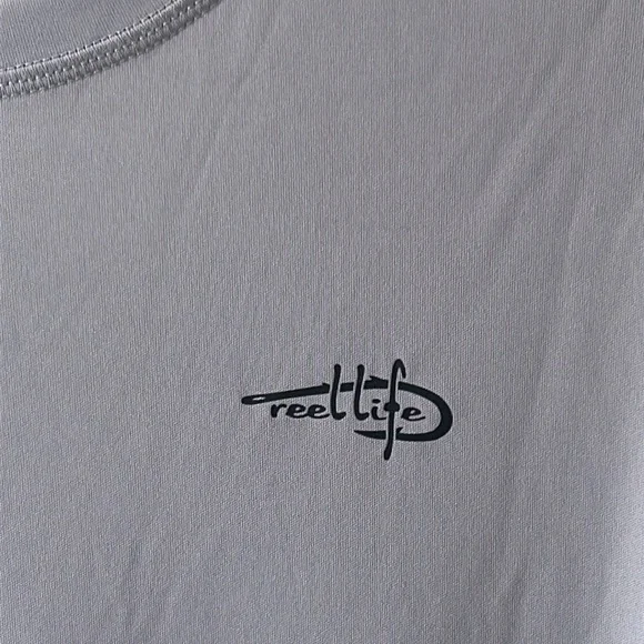 Reel Life Gray Long Sleeve Shirt Size Large. NWT. - Picture 5 of 9